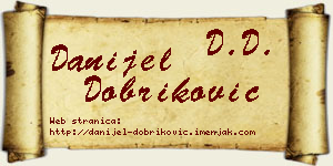 Danijel Dobriković vizit kartica